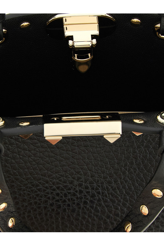Valentino Garavani 'Rockstud' mini shopping bag Black Valentino Garavani 'Rockstud' mini shopping bag Black