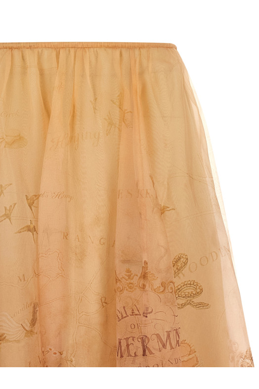 'Hypnotic Organza Maxi' skirt Beige 'Hypnotic Organza Maxi' skirt Beige
