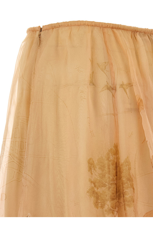 'Hypnotic Organza Maxi' skirt Beige 'Hypnotic Organza Maxi' skirt Beige