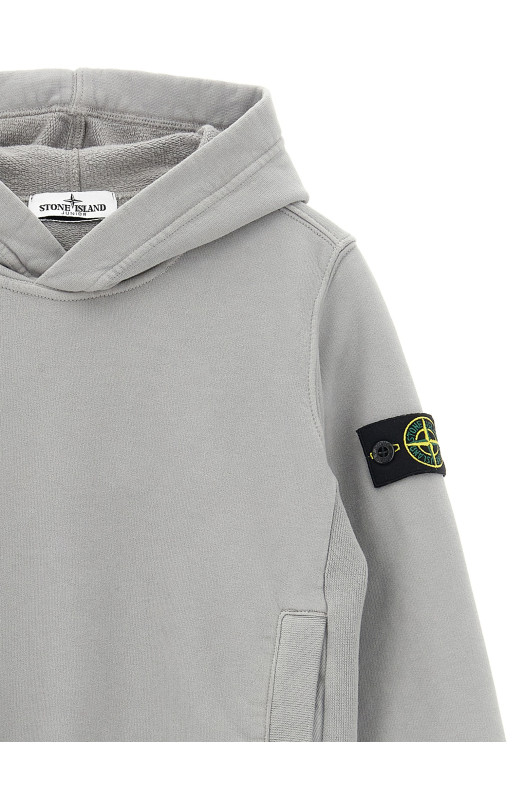 Худі з логотипом Сірий STONE ISLAND JUNIOR K2S166100004S0A20V0064 Худі з логотипом Сірий STONE ISLAND JUNIOR K2S166100004S0A20V0064