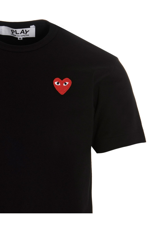 Футболка с логотипом Черный COMME DES GARÇONS PLAY AXT1081