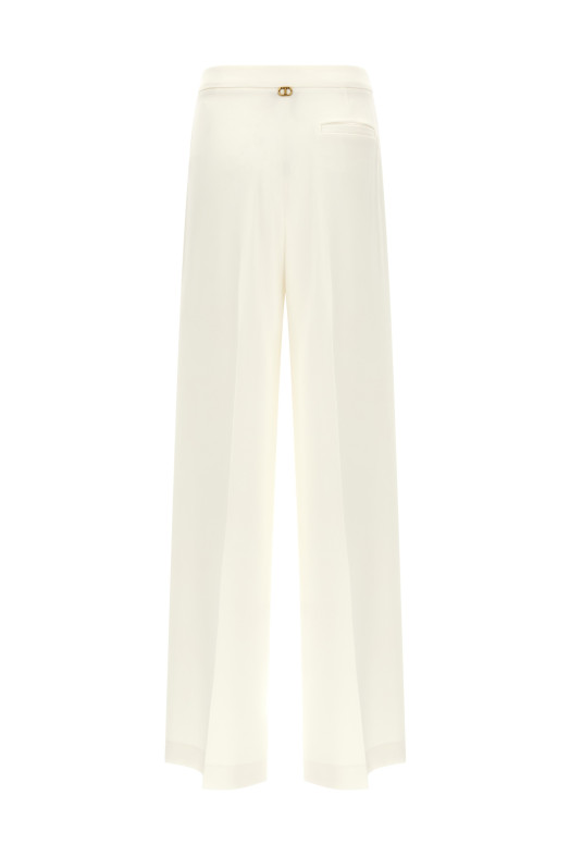 Crêpe pants White