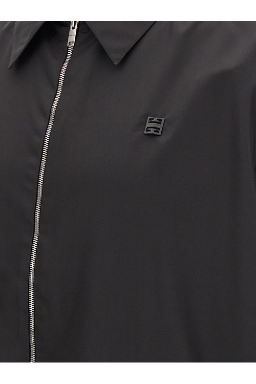 Рубашка на молнии Черная GIVENCHY BM615315L8001 Рубашка на молнии Черная GIVENCHY BM615315L8001