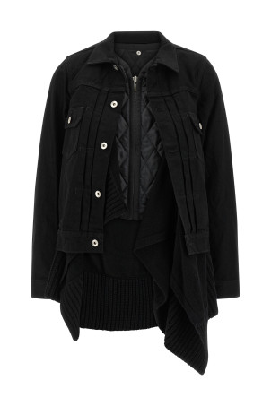 Куртка 2 в 1 Чорна SACAI 2508190001 Куртка 2 в 1 Чорна SACAI 2508190001