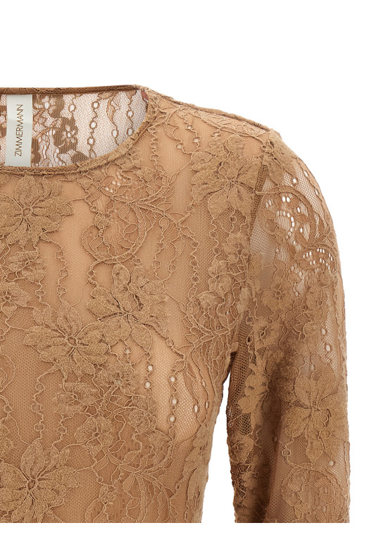 Lace bodysuit Beige Lace bodysuit Beige