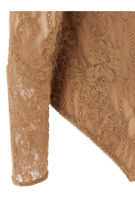 Lace bodysuit Beige Lace bodysuit Beige