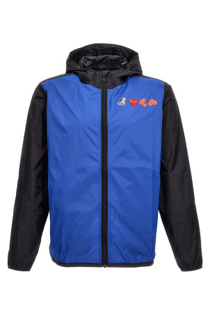 Comme Des Garçons Play x K-Way Куртка Синяя AZJ5052 Comme Des Garçons Play x K-Way Куртка Синяя AZJ5052