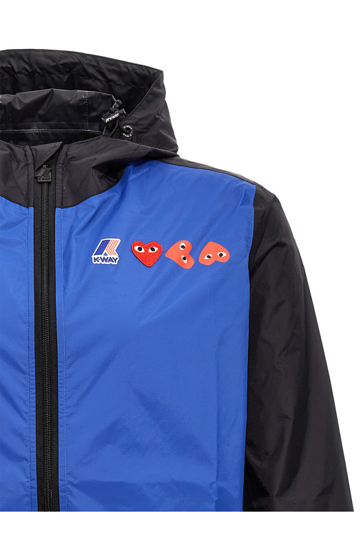 Comme Des Garçons Play x K-Way Jacket Blue