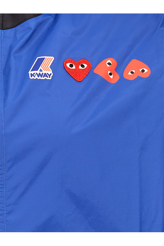 Comme Des Garçons Play x K-Way Jacket Blue