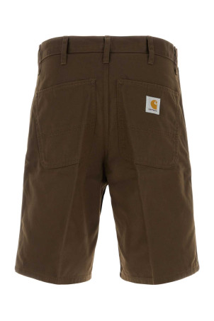 Короткие брюки из коричневого твила CARHARTT WIP (I034912) Короткие брюки из коричневого твила CARHARTT WIP (I034912)