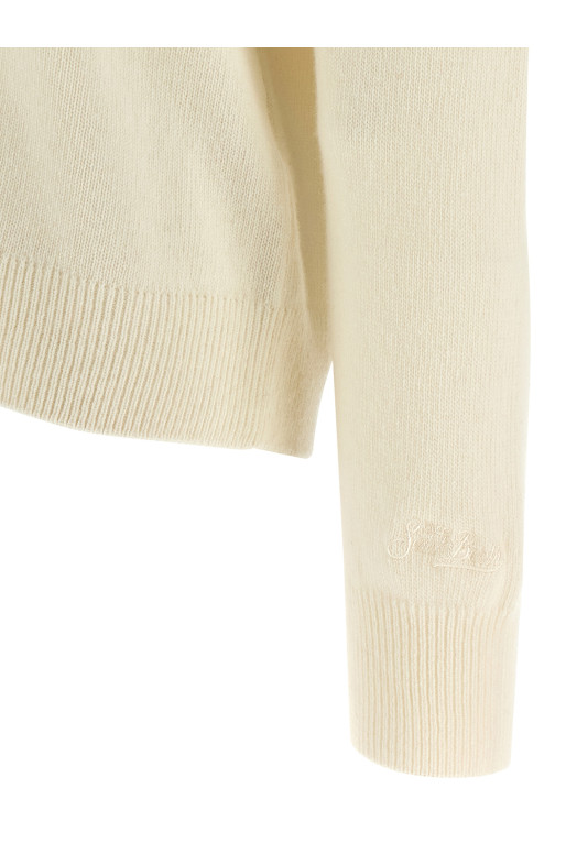 Свитер «New Queen-Vacanze di Natale» Лимитированная серия. Белый QUE001000433IVACANZELOGO10AR