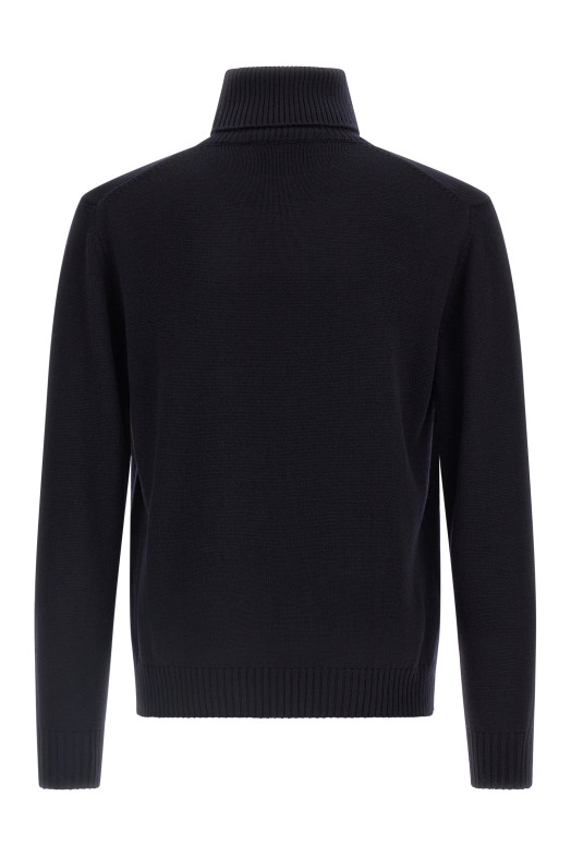 Шерстяной свитер с высоким воротником Синий BALLANTYNE B2P1117W07113777