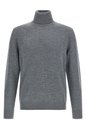 Wool turtleneck sweater Gray Wool turtleneck sweater Gray