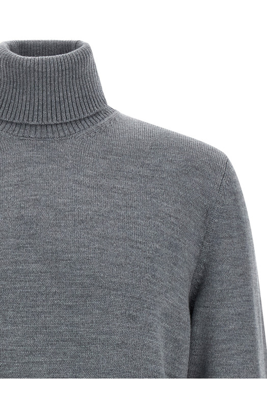 Шерстяной свитер с высоким воротом Серый BALLANTYNE B2P1117W07100920