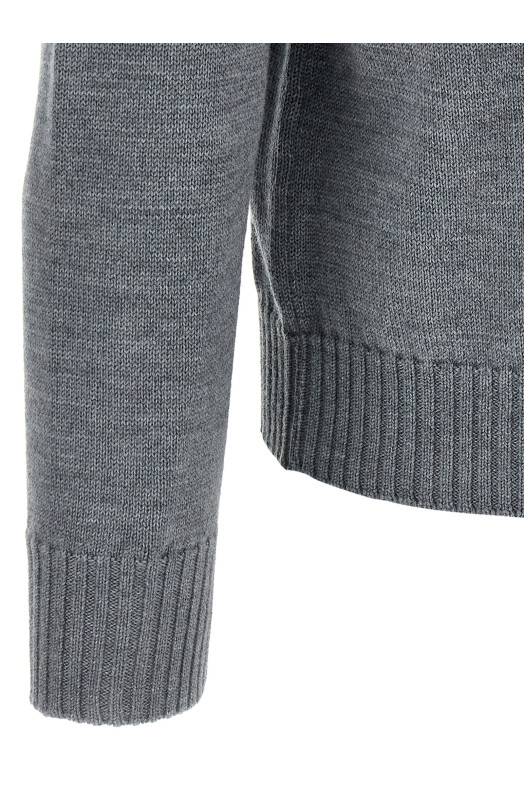 Шерстяной свитер с высоким воротом Серый BALLANTYNE B2P1117W07100920