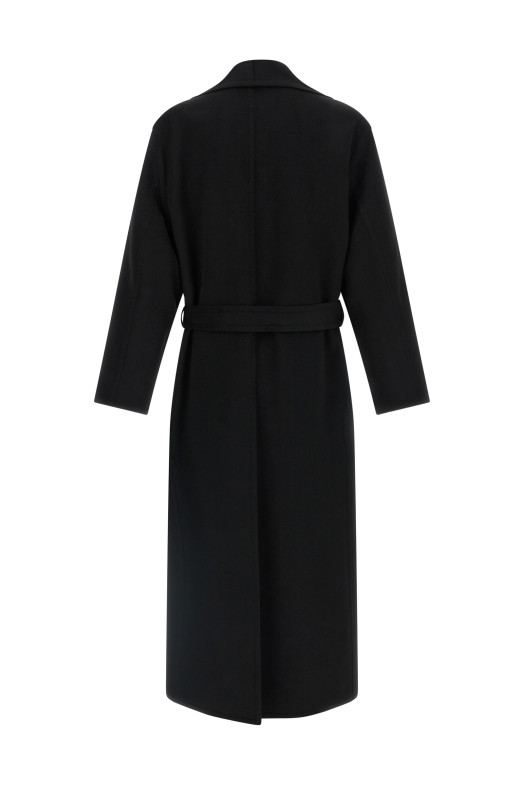 Cashmere wool coat Black