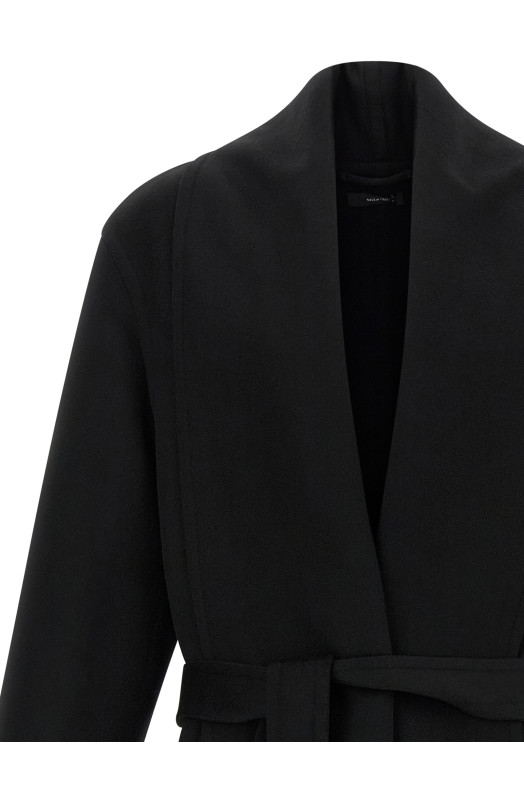 Cashmere wool coat Black