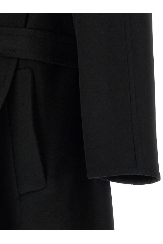 Cashmere wool coat Black