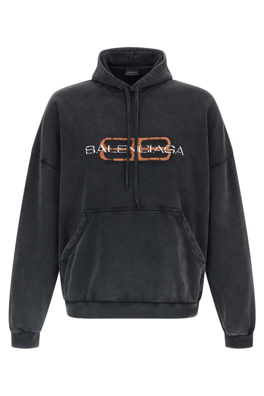 Худи с принтом Черный BALENCIAGA 850349TTVD71041 Худи с принтом Черный BALENCIAGA 850349TTVD71041