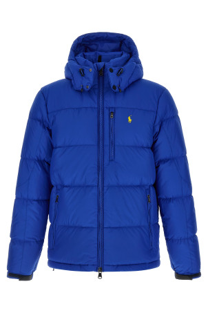 Logo embroidery down jacket Blue Logo embroidery down jacket Blue