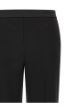 Satin detail trousers Black
