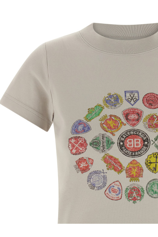 Logo print T-shirt Gray Logo print T-shirt Gray