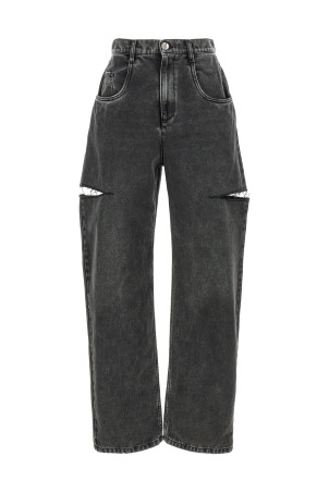 Cut-out jeans Black
