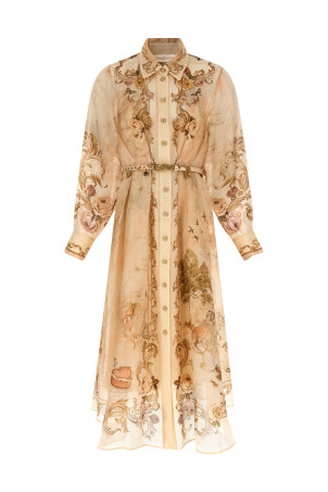 'Memento Buttoned Midi' dress Beige 'Memento Buttoned Midi' dress Beige