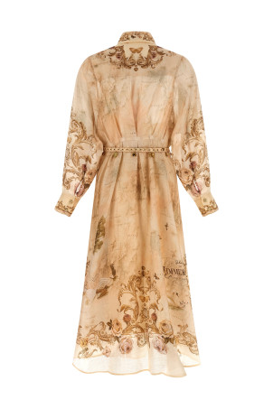 'Memento Buttoned Midi' dress Beige 'Memento Buttoned Midi' dress Beige