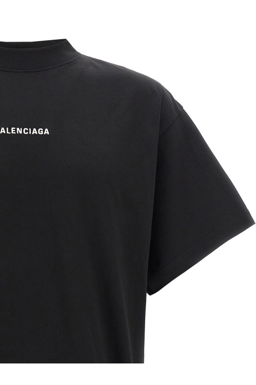 Футболка «Balenciaga Back» Чорно-сіра 818431TPVK11070 Футболка «Balenciaga Back» Чорно-сіра 818431TPVK11070