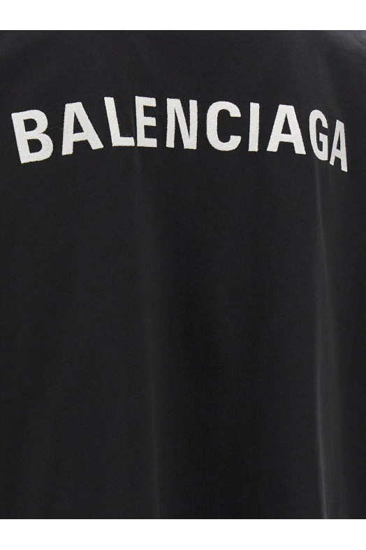 Футболка «Balenciaga Back» Чорно-сіра 818431TPVK11070 Футболка «Balenciaga Back» Чорно-сіра 818431TPVK11070