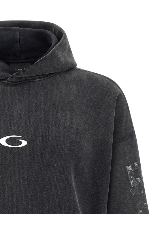 Худі «Прозора стрічка» Чорний 744441TTVE69374 Худі «Прозора стрічка» Чорний 744441TTVE69374