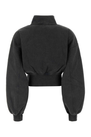 Світшот з бавовни кольору вугілля T BY ALEXANDER WANG (4CC4251149) Світшот з бавовни кольору вугілля T BY ALEXANDER WANG (4CC4251149)