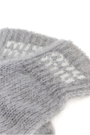Grey stretch mohair blend gloves MIU MIU (5GG1962CQD) Grey stretch mohair blend gloves MIU MIU (5GG1962CQD)