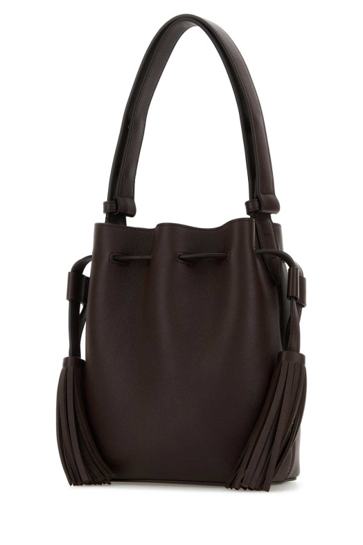 Chocolate leather VLogo Signature bucket bag VALENTINO GARAVANI (7W0B0S37HHL)