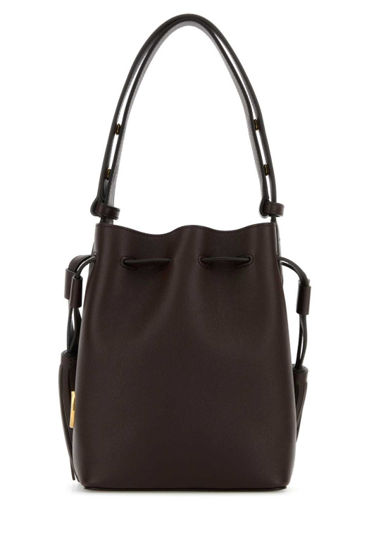 Chocolate leather VLogo Signature bucket bag VALENTINO GARAVANI (7W0B0S37HHL)