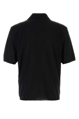 Черная шерстяная рубашка-поло Черная SAINT LAURENT (841679Y75YW) Черная шерстяная рубашка-поло Черная SAINT LAURENT (841679Y75YW)