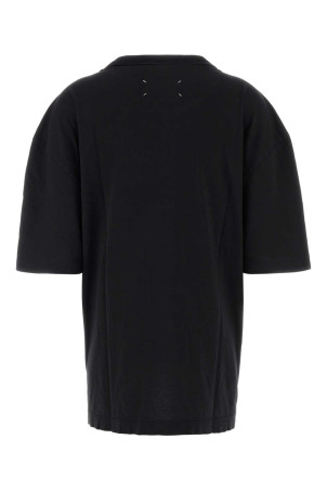 Black cotton oversize t-shirt MAISON MARGIELA (S67GC0042S24575)