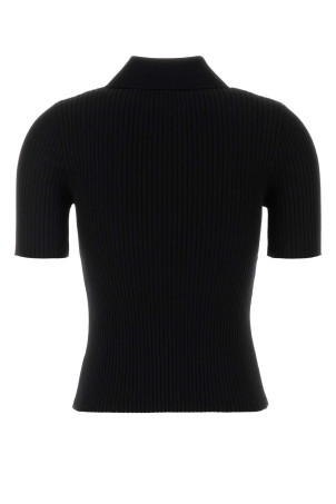 Black viscose blend polo shirt COURREGES (VESMP0029FI0001) Black viscose blend polo shirt COURREGES (VESMP0029FI0001)