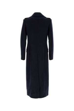 Темно-синее пальто Rafaell из шерстяной смеси Blue DRIES VAN NOTEN (2520202352216)