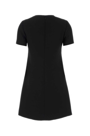 Черное шерстяное платье VALENTINO GARAVANI (7B3VAFS21CF)