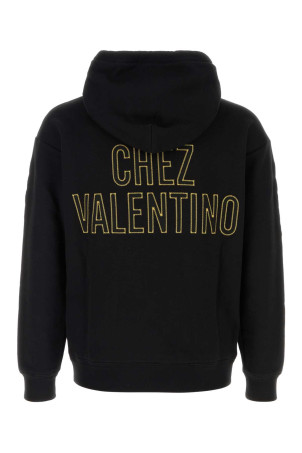 Black cotton sweatshirt VALENTINO GARAVANI (7V0MF28NB6W) Black cotton sweatshirt VALENTINO GARAVANI (7V0MF28NB6W)