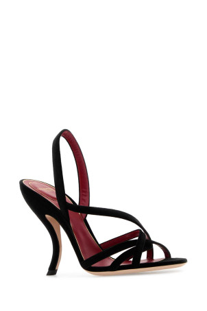 Черные бархатные сандалии Vlogo Signature Black VALENTINO GARAVANI (7W0S0NC6WPJ) Черные бархатные сандалии Vlogo Signature Black VALENTINO GARAVANI (7W0S0NC6WPJ)