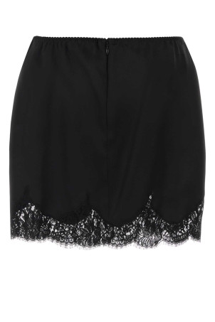 Чорна атласна міні-спідниця Чорна DOLCE & GABBANA (F4DAVTFU1NU) DOLCE & GABBANA Чорна атласна міні-спідниця Чорна DOLCE & GABBANA (F4DAVTFU1NU) DOLCE & GABBANA
