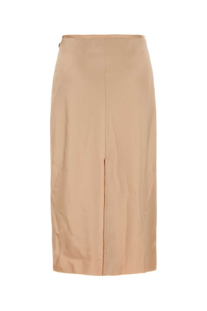 Спідниця з рожевого еластичного атласу AMI (FSK447PL0037) AMI PARIS Спідниця з рожевого еластичного атласу AMI (FSK447PL0037) AMI PARIS