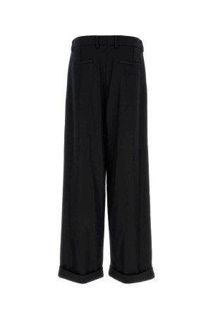 Black wool wide-leg pant Black DOLCE & GABBANA (GP16HTHU2A8)