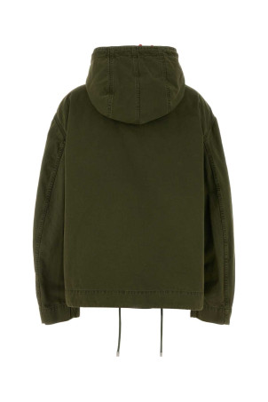 Army green cotton parka LOEWE (S359Y02XEW)