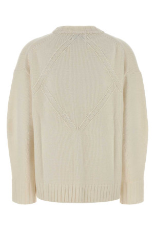 Свитер Tino из кашемира цвета слоновой кости, оверсайз, бежевый LOULOU LOULOU STUDIO Свитер Tino из кашемира цвета слоновой кости, оверсайз, бежевый LOULOU LOULOU STUDIO