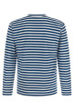Футболка с логотипом и полосками Синяя COMME DES GARÇONS PLAY AXT1642