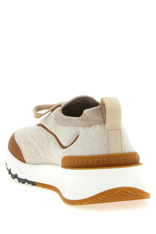 'Runners' sneakers Beige